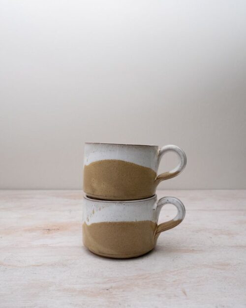 Kop Beige/Hvid
