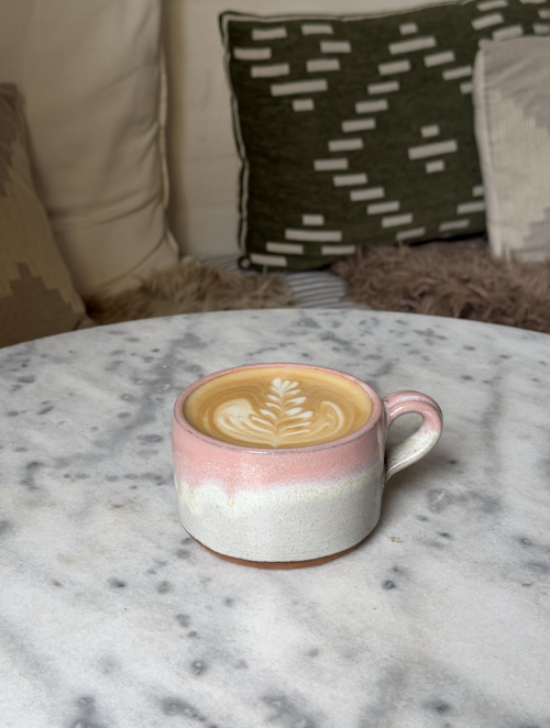 Kop lyserøde/lysegrå